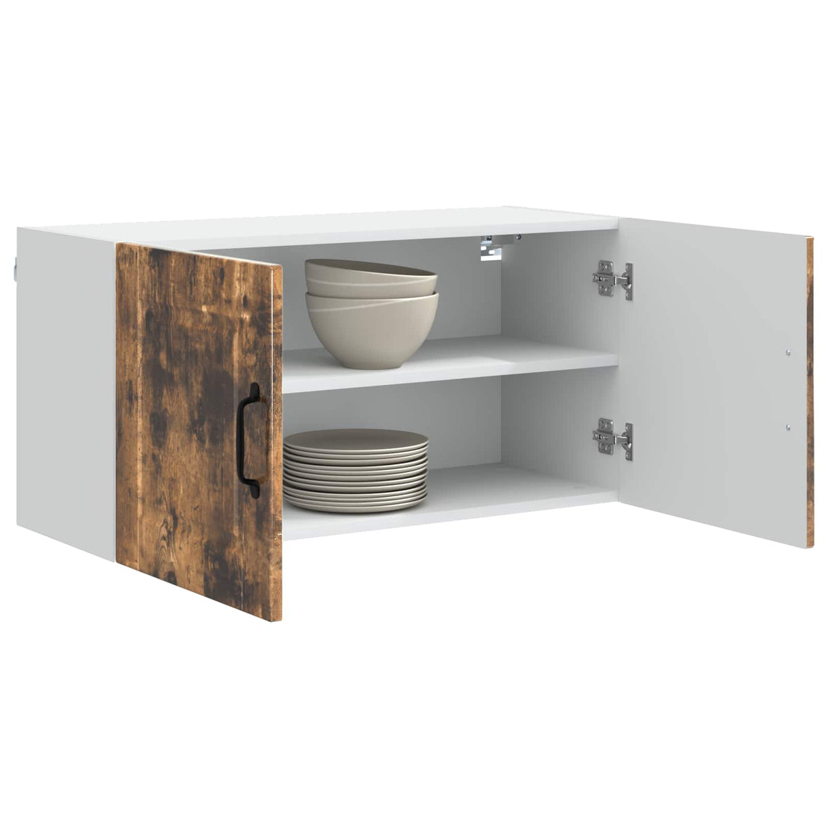 Vidaxl wandkast porto gerookt eiken 80 x 31 x 40 cm bewerkt hout