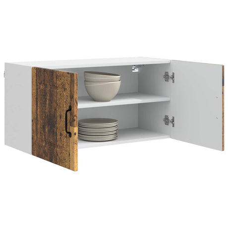 Vidaxl wandkast porto oudhout 80 x 31 x 40 cm bewerkt hout