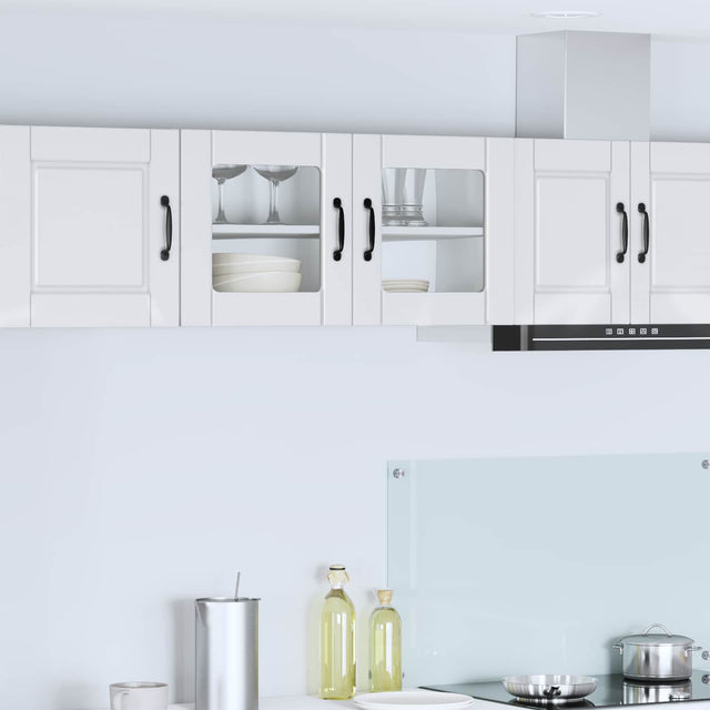 Vidaxl wandglas cabinet porto hoogglans wit 80 x 31 x 40 cm