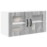 Vidaxl wandglas cabinet porto grijs sonoma 80 x 31 x 40 cm