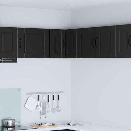 Vidaxl wandhoekkast porto zwart 57 x 57 x 40 cm bewerkt hout