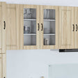 Vidaxl wandglas cabinet porto sonoma eiken 40 x 31 x 80 cm