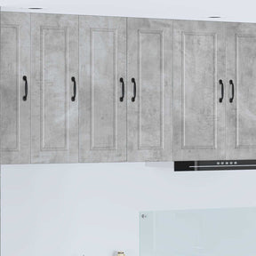 Vidaxl wandkast porto 2 st beton grijs bewerkt hout