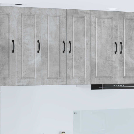 Vidaxl wandkast porto 2 st beton grijs bewerkt hout