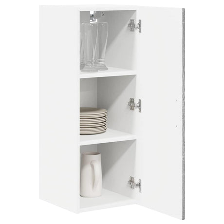 Vidaxl wandkast porto grijs sonoma 30 x 31 x 80 cm bewerkt hout