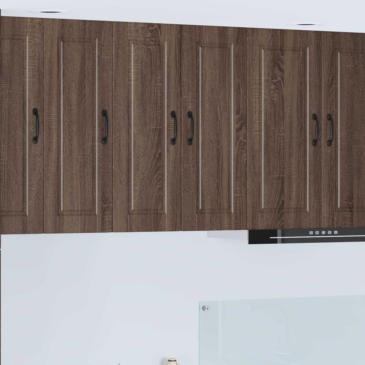 Vidaxl wandkast porto bruin eiken 30 x 31 x 80 cm bewerkt hout