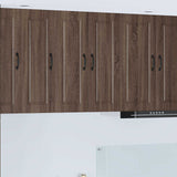 Vidaxl wandkast porto bruin eiken 30 x 31 x 80 cm bewerkt hout