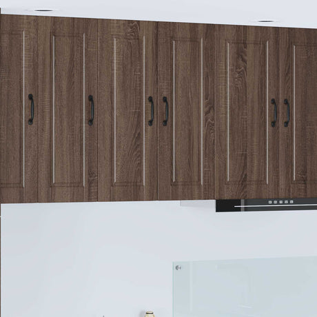 Vidaxl wandkast porto bruin eiken 30 x 31 x 80 cm bewerkt hout