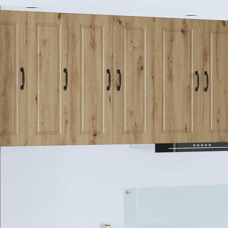 Vidaxl wandkast porto 2 st artisan eiken bewerkt hout