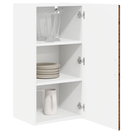 Vidaxl wandkast porto oudhout 40 x 31 x 80 cm bewerkt hout