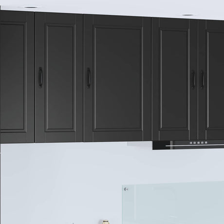 Vidaxl wandkast porto zwart 50 x 31 x 80 cm bewerkt hout