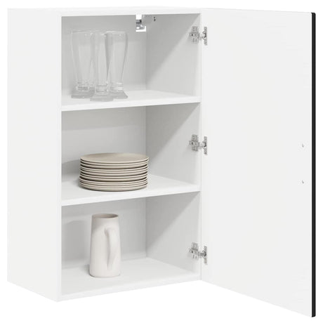 Vidaxl wandkast porto zwart 50 x 31 x 80 cm bewerkt hout