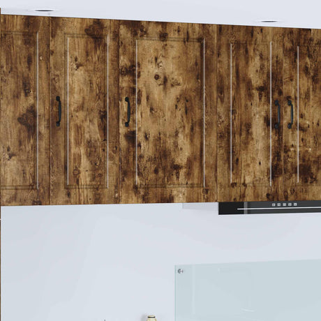 Vidaxl wandkast porto gerookt eiken 50 x 31 x 80 cm bewerkt hout
