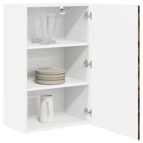 Vidaxl wandkast porto gerookt eiken 50 x 31 x 80 cm bewerkt hout