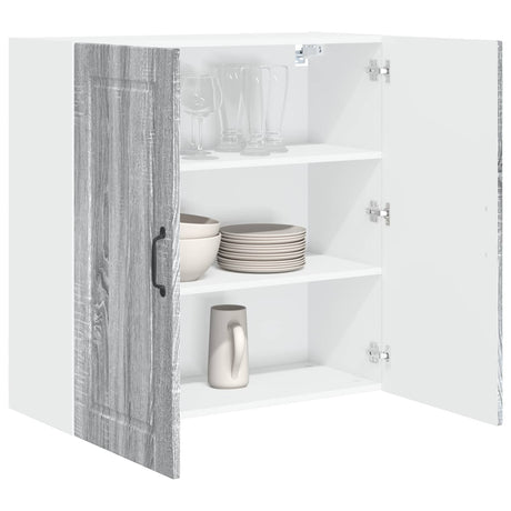 Vidaxl wandkast porto grijs sonoma 80 x 31 x 80 cm bewerkt hout