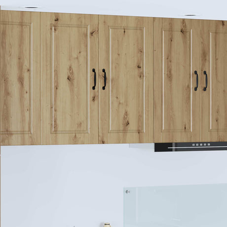 Vidaxl wandkast porto artisan eiken 80 x 31 x 80 cm bewerkt hout
