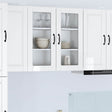 Vidaxl wandglas cabinet porto hoogglans wit 80 x 31 x 80 cm