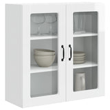 Vidaxl wandglas cabinet porto hoogglans wit 80 x 31 x 80 cm