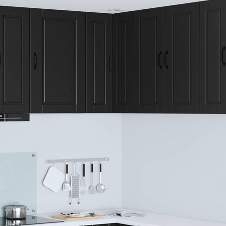 Vidaxl wandhoekkast porto zwart 57 x 57 x 80 cm bewerkt hout