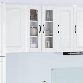 Vidaxl wandglas cabinet porto hoogglans wit 60 x 31 x 80 cm
