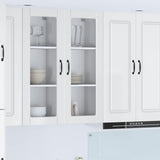Vidaxl wandglas cabinet porto hoogglans wit 40 x 31 x 100 cm