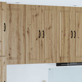 Vidaxl wandkast porto artisan eiken 30 x 31 x 100 cm bewerkt hout