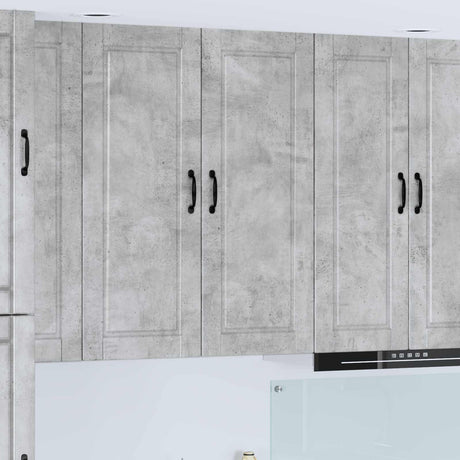 Vidaxl wandkast porto beton grijs 40 x 31 x 100 cm bewerkt hout