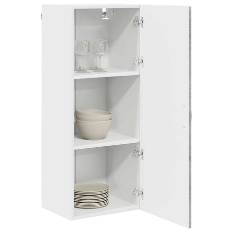 Vidaxl wandkast porto beton grijs 40 x 31 x 100 cm bewerkt hout