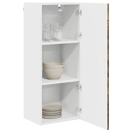 Vidaxl wandkast porto gerookt eiken 40 x 31 x 100 cm bewerkt hout