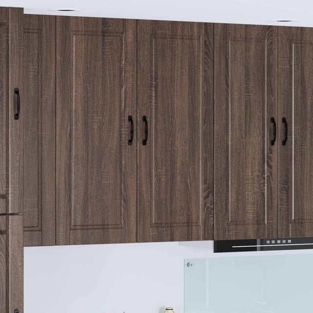 Vidaxl wandkast porto bruin eiken 40 x 31 x 100 cm bewerkt hout
