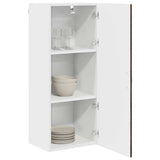 Vidaxl wandkast porto bruin eiken 40 x 31 x 100 cm bewerkt hout