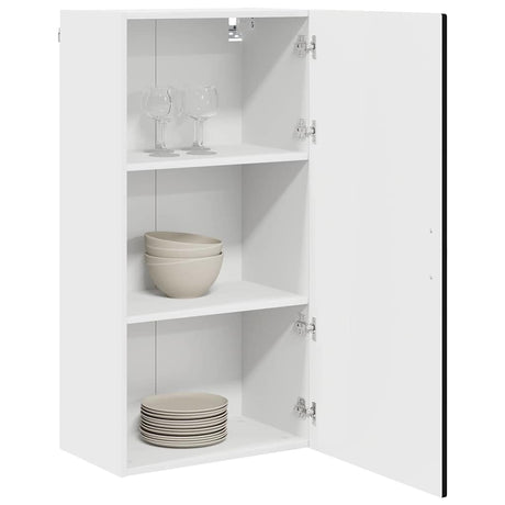 Vidaxl wandkast porto zwart 50 x 31 x 100 cm bewerkt hout