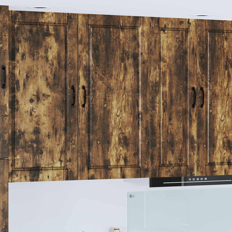 Vidaxl wandkast porto gerookt eiken 50 x 31 x 100 cm bewerkt hout