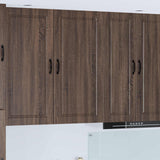 Vidaxl wandkast porto bruin eiken 50 x 31 x 100 cm bewerkt hout