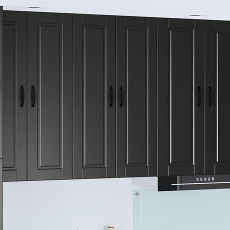 Vidaxl wandkast porto zwart 60 x 31 x 100 cm bewerkt hout