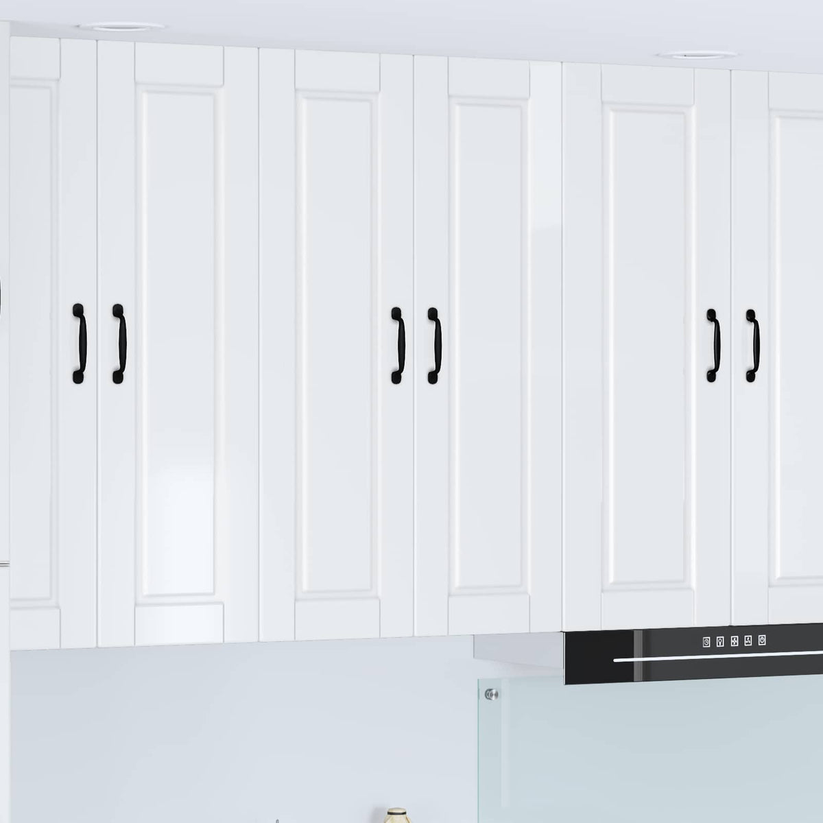 Vidaxl wandkast porto hoogglans wit 60 x 31 x 100 cm bewerkt hout