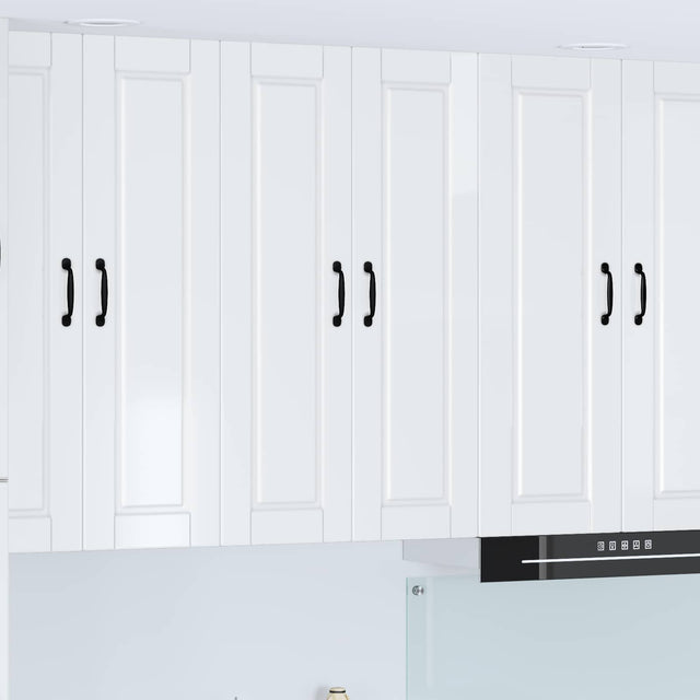 Vidaxl wandkast porto hoogglans wit 60 x 31 x 100 cm bewerkt hout
