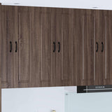 Vidaxl wandkast porto bruin eiken 60 x 31 x 100 cm bewerkt hout