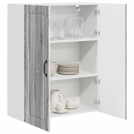 Vidaxl wandkast porto grijs sonoma 80 x 31 x 100 cm bewerkt hout
