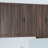 Vidaxl wandkast porto bruin eiken 80 x 31 x 100 cm bewerkt hout