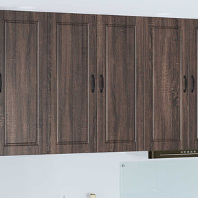 Vidaxl wandkast porto bruin eiken 80 x 31 x 100 cm bewerkt hout