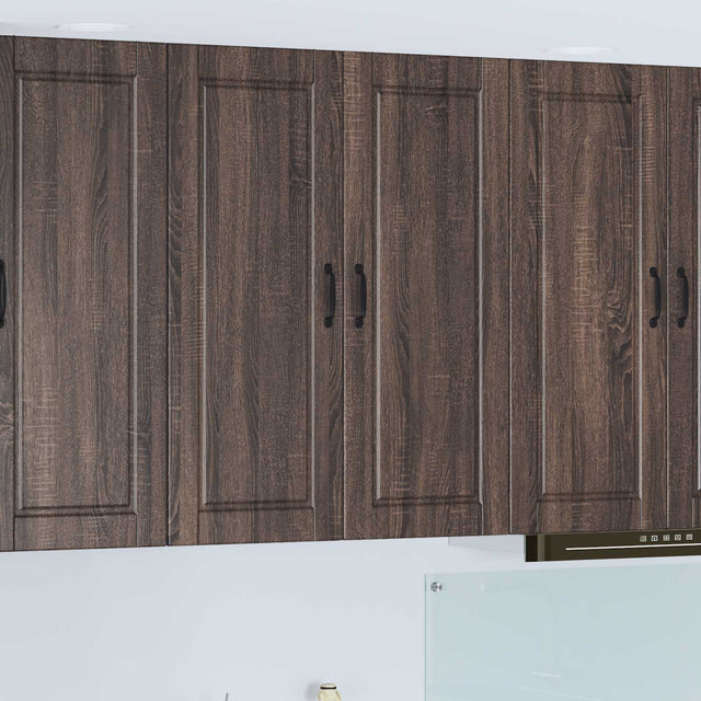 Vidaxl wandkast porto bruin eiken 80 x 31 x 100 cm bewerkt hout
