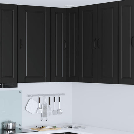 Vidaxl wandhoekkast porto zwart 57 x 57 x 100 cm bewerkt hout