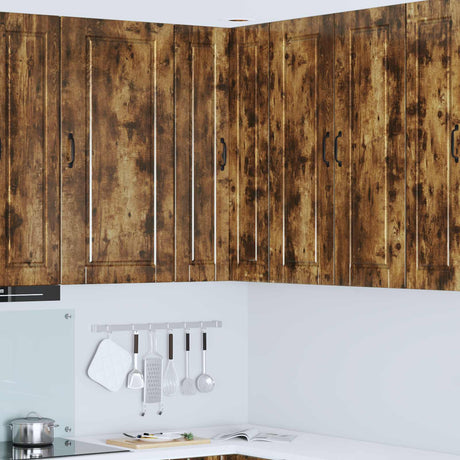 Vidaxl wandhoekkast porto gerookt eiken 57 x 57 x 100 cm bewerkt hout