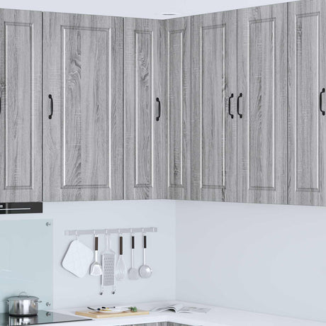 Vidaxl wandhoekkast porto grijs sonoma 57 x 57 x 100 cm bewerkt hout