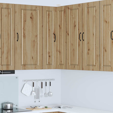 Vidaxl wandhoekkast porto artisan eiken 57 x 57 x 100 cm bewerkt hout