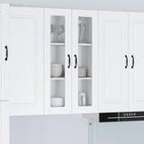Vidaxl wandglas cabinet porto wit 60 x 31 x 100 cm bewerkt hout