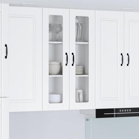 Vidaxl wandglas cabinet porto wit 60 x 31 x 100 cm bewerkt hout