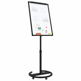 Vidaxl magnetisch whiteboard zwart en wit 62 x 62,5 x 197 cm eps