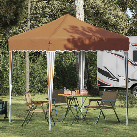 Vidaxl pop-up partytent 195 x 195 x 245 cm beige oxford stof